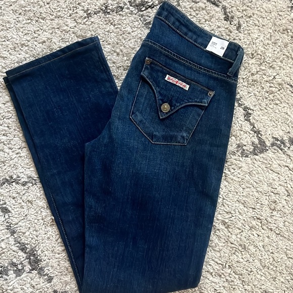 Hudson Jeans Denim - Hudson Jeans Dark Blue Straight Leg Women Jeans